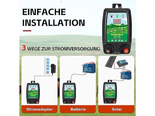 Warmfay afrasteringsapparaat 12 v met led-display - afbeelding 3 van  6