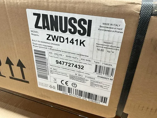 Warmhoudlade zanussi zwd141k - afbeelding 1 van  2