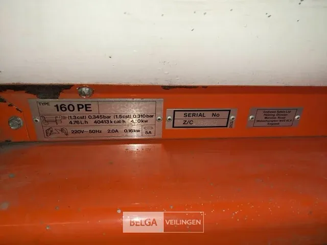 Warmte kanon andrews-sykes 2.0amp, type 160pe, 4,76l/h - afbeelding 2 van  2