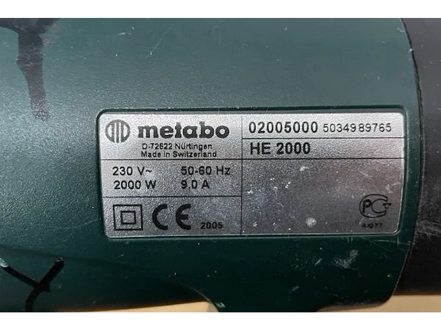 Warmteblazer metabo - afbeelding 4 van  4