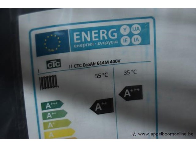 Warmtepomp ctc ecoair 614m 400 plus buffervat ecozenith i555 pro med isol met toebehoren - afbeelding 4 van  4