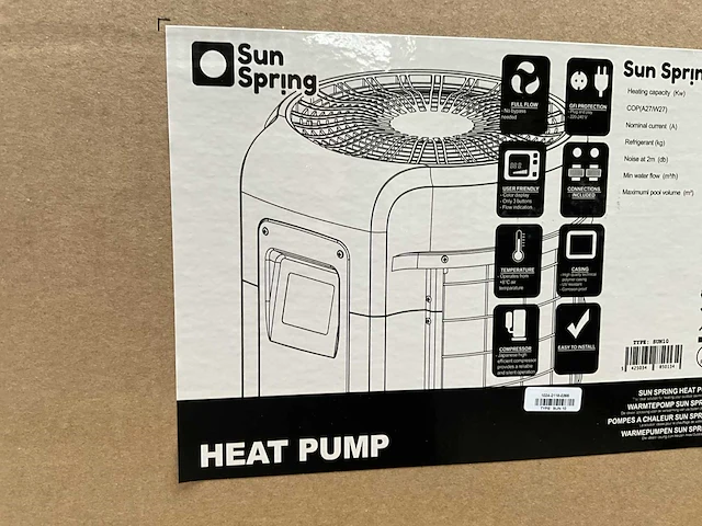 Warmtepomp sun spring 10kw - afbeelding 4 van  5