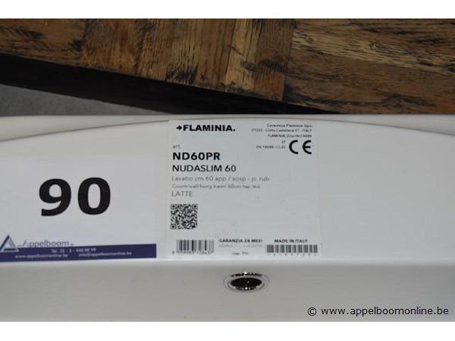 Wasbak flaminia nudaslim 60 - afbeelding 2 van  2