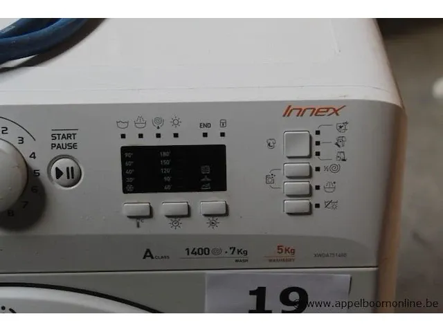 Was/droogcombinatie indisit innex xwda751480 - afbeelding 2 van  5