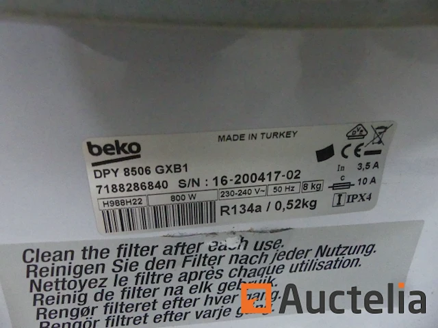 Wasmachine beko 8kg dpy 8506 gxb1 - afbeelding 4 van  6