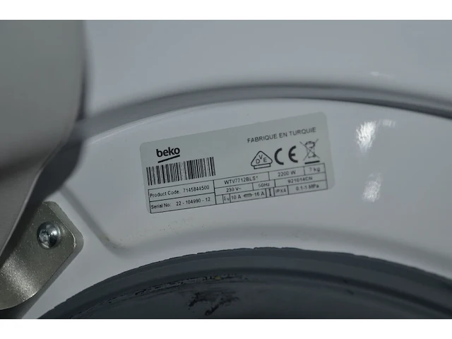 Wasmachine beko wtv7712bls1 - afbeelding 4 van  4