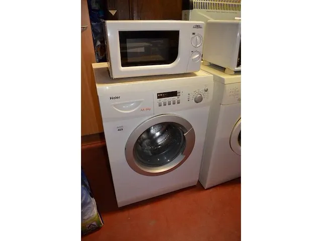 Wasmachine haier hw-c1260tve-e, microgolfoven everglades - afbeelding 1 van  7