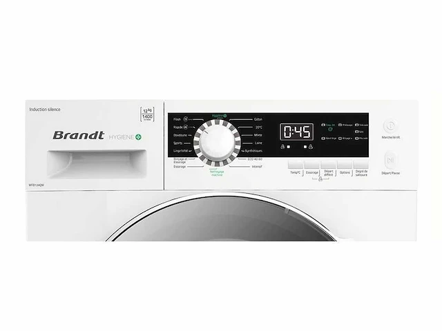 Wasmachine patrijspoort 12kg 1400 rpm - wfb124qw - brandt - afbeelding 3 van  4