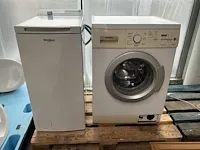 Wasmachine siemens + droger whirlpool - afbeelding 1 van  10