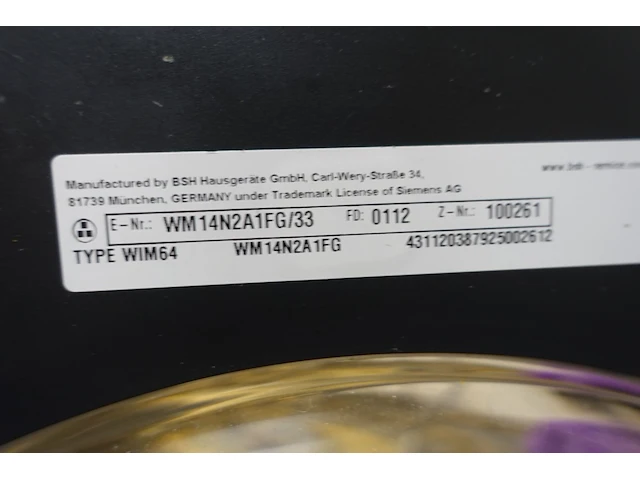 Wasmachine siemens - afbeelding 5 van  7