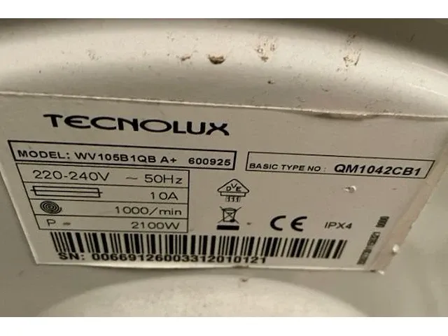 Wasmachine technolux - afbeelding 5 van  5