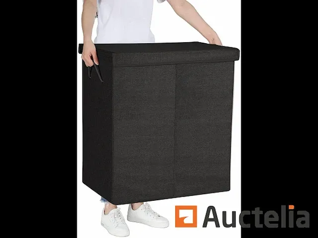 Wasmand 142l, linenette stof wasmand - afbeelding 1 van  6