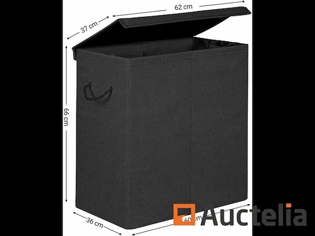 Wasmand 142l, linenette stof wasmand - afbeelding 3 van  6
