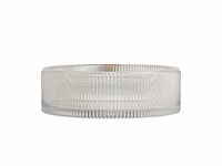 Wastafel 36 cm kristalglas rond transparant zonder kraan - afbeelding 3 van  6