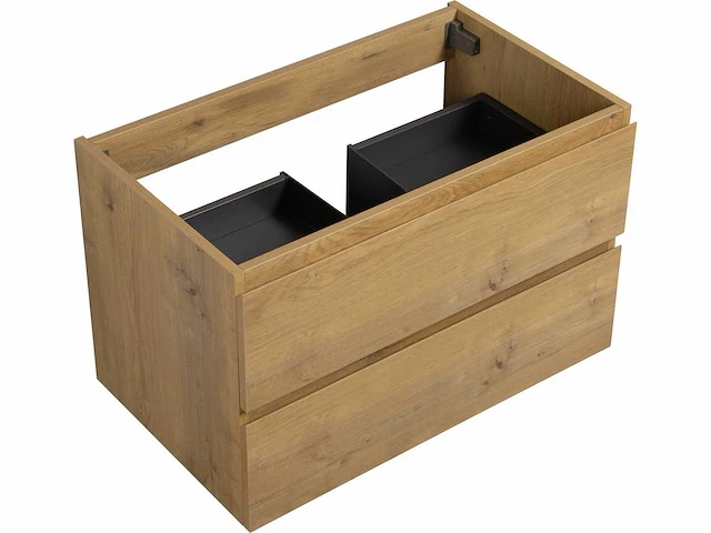 Wastafelmeubel 80cm - eiken - afbeelding 6 van  8