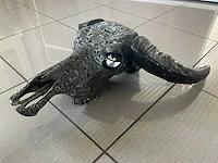 Waterbuffelschedel decoratie - afbeelding 2 van  5