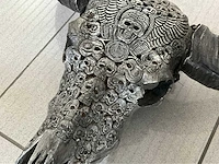 Waterbuffelschedel decoratie - afbeelding 3 van  5