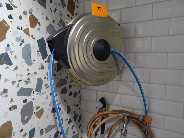 Waterdarm op inox haspel - afbeelding 2 van  4