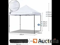 Waterdicht tuinprieel 3 x 3 m pop-up tuintent - afbeelding 4 van  7