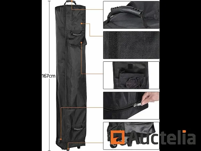 Waterdicht tuinprieel 3 x 3 m pop-up tuintent - afbeelding 5 van  7