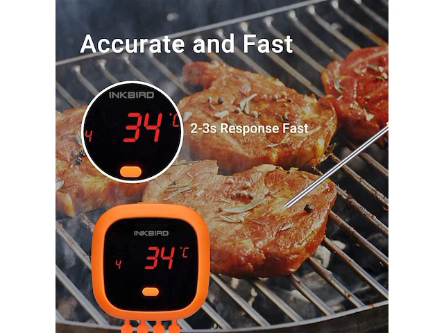 Waterdichte bluetooth bbq thermometer - afbeelding 6 van  6