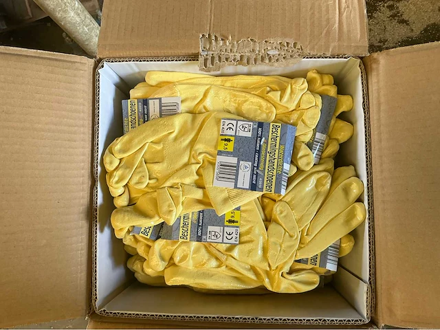 Waterdichte handschoenen lot werkhandschoen waterdicht (120x) - afbeelding 1 van  3