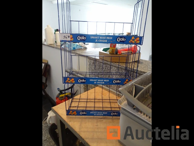 Waterkoker, keukengerei, 3 metalen manden met frites - afbeelding 2 van  8