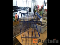 Waterkoker, keukengerei, 3 metalen manden met frites - afbeelding 4 van  8
