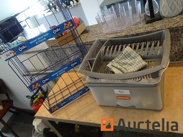 Waterkoker, keukengerei, 3 metalen manden met frites - afbeelding 6 van  8