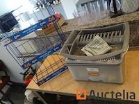 Waterkoker, keukengerei, 3 metalen manden met frites - afbeelding 6 van  8