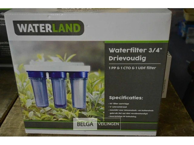 Waterland waterfilter 3/4" 3-voudig filtersysteem - afbeelding 1 van  3
