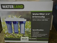 Waterland waterfilter 3/4" 3-voudig filtersysteem - afbeelding 1 van  3