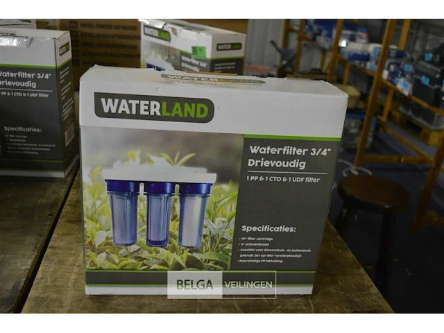Waterland waterfilter 3/4" 3-voudig filtersysteem - afbeelding 1 van  2