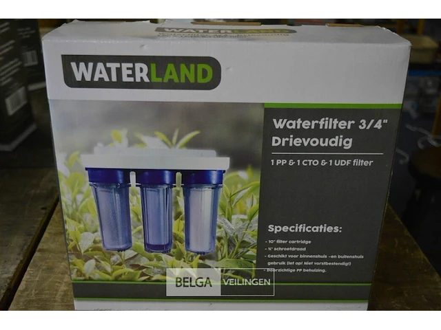 Waterland waterfilter 3/4" 3-voudig filtersysteem - afbeelding 1 van  2