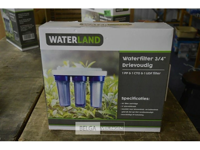 Waterland waterfilter 3/4" 3-voudig filtersysteem - afbeelding 1 van  2