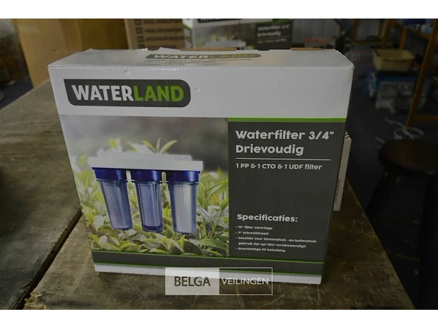 Waterland waterfilter 3/4" 3-voudig filtersysteem - afbeelding 1 van  2