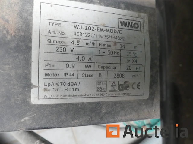 Waterpomp wilo wj-202-em-mod - afbeelding 5 van  8