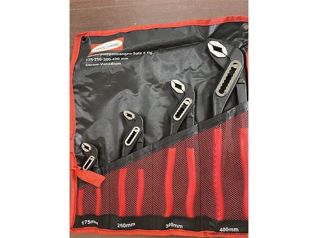 Waterpomptangen set 175, 250, 300 en 400mm - afbeelding 1 van  3