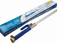 Waterstraal hogedrukreinigerstang met dubbele sproeikop - blauw-maakt van uw tuinslang hogedrukreiniger - nieuw en ongebruikt - afbeelding 3 van  5