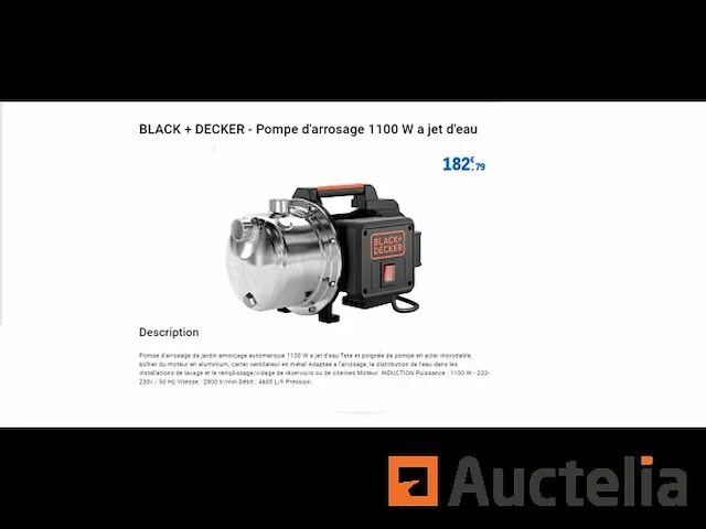 Waterstraal irrigatiepomp black&decker - afbeelding 1 van  4