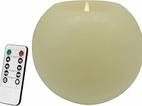 Wax led vlamloze kaars diam 15cm - afbeelding 1 van  3