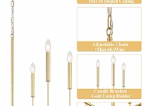 Wayluoung gouden kroonluchter - afbeelding 3 van  4