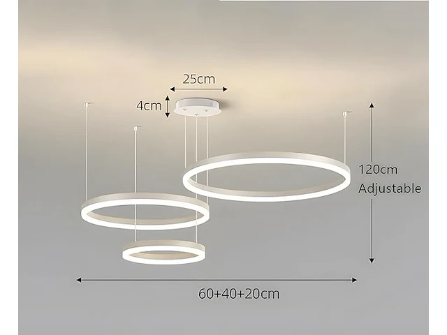 Wayluoung led metalen kroonluchter - afbeelding 3 van  4