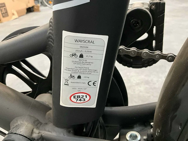 Wayscral takeaway e109 elektrische vouwfiets - afbeelding 4 van  12