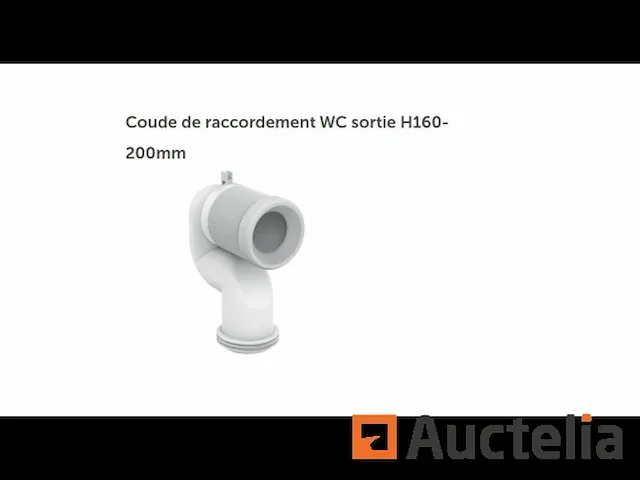 Wc-aansluiting ellebooguitgang h160-200mm ideale standaard t002667 - afbeelding 1 van  1