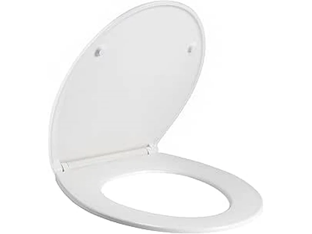 Wc-bril o-vorm duraplast wit - afbeelding 1 van  3