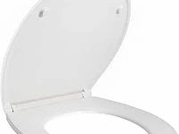 Wc-bril o-vorm duraplast wit - afbeelding 1 van  3