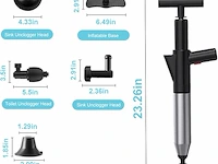 Wcic hogedruk toilet plunjer - afbeelding 2 van  5