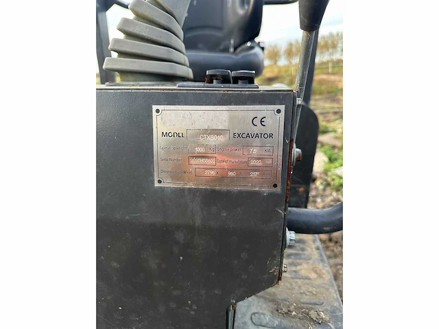 Wcm - ctx8010 - mini-excavator - 2020 - afbeelding 9 van  17