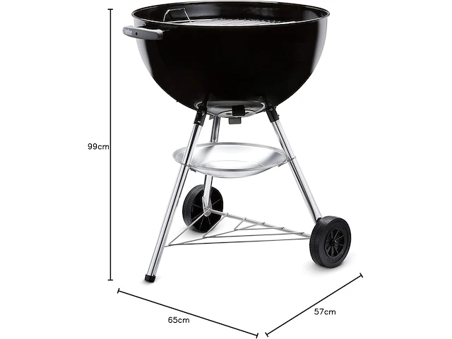 Weber bar-b-kettle houtskoolbarbecue - afbeelding 3 van  5